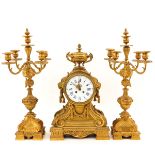 A 3 Piece 19th Century Clock Set