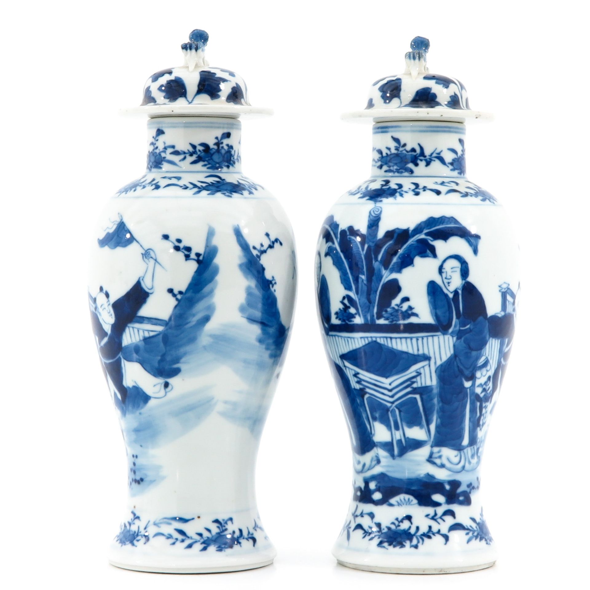A Pair of Blue and White Vases - Image 2 of 9