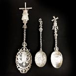 A Collection of 3 Silver Spoons