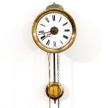 A Miniature Comtoise Clock