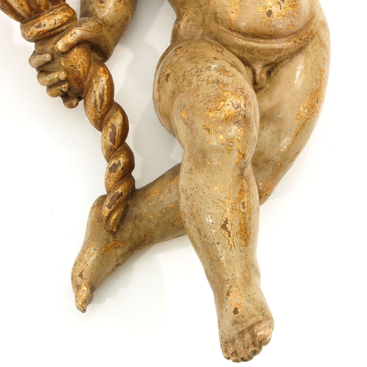 A Pair of 19th Century Wood Angels - Image 8 of 8