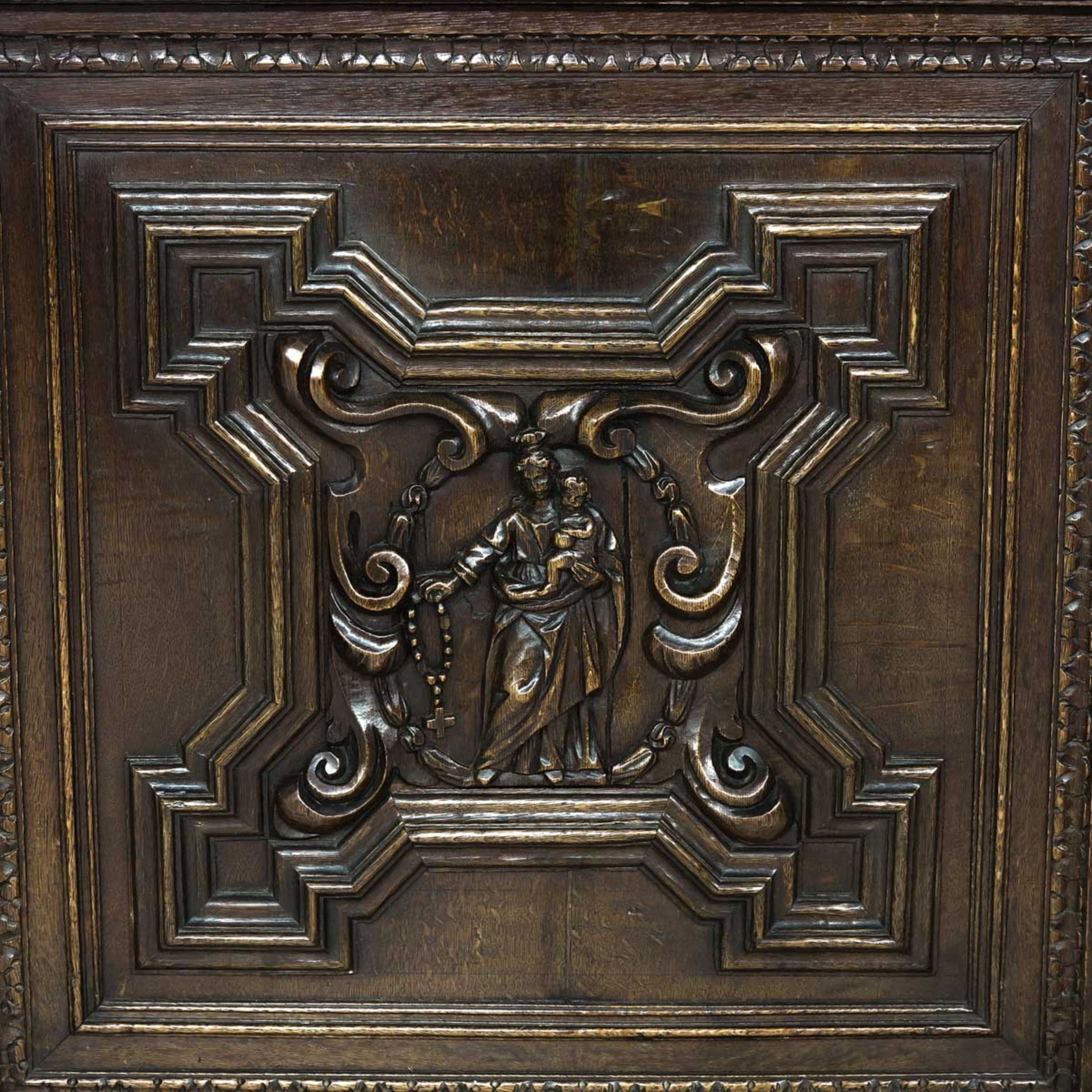 A Brugge Belgium Carved Cabinet Circa 1660 - 1680 - Image 8 of 10