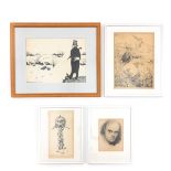 A Collection of 4 Lithographs Signed G. van Raemsdonk