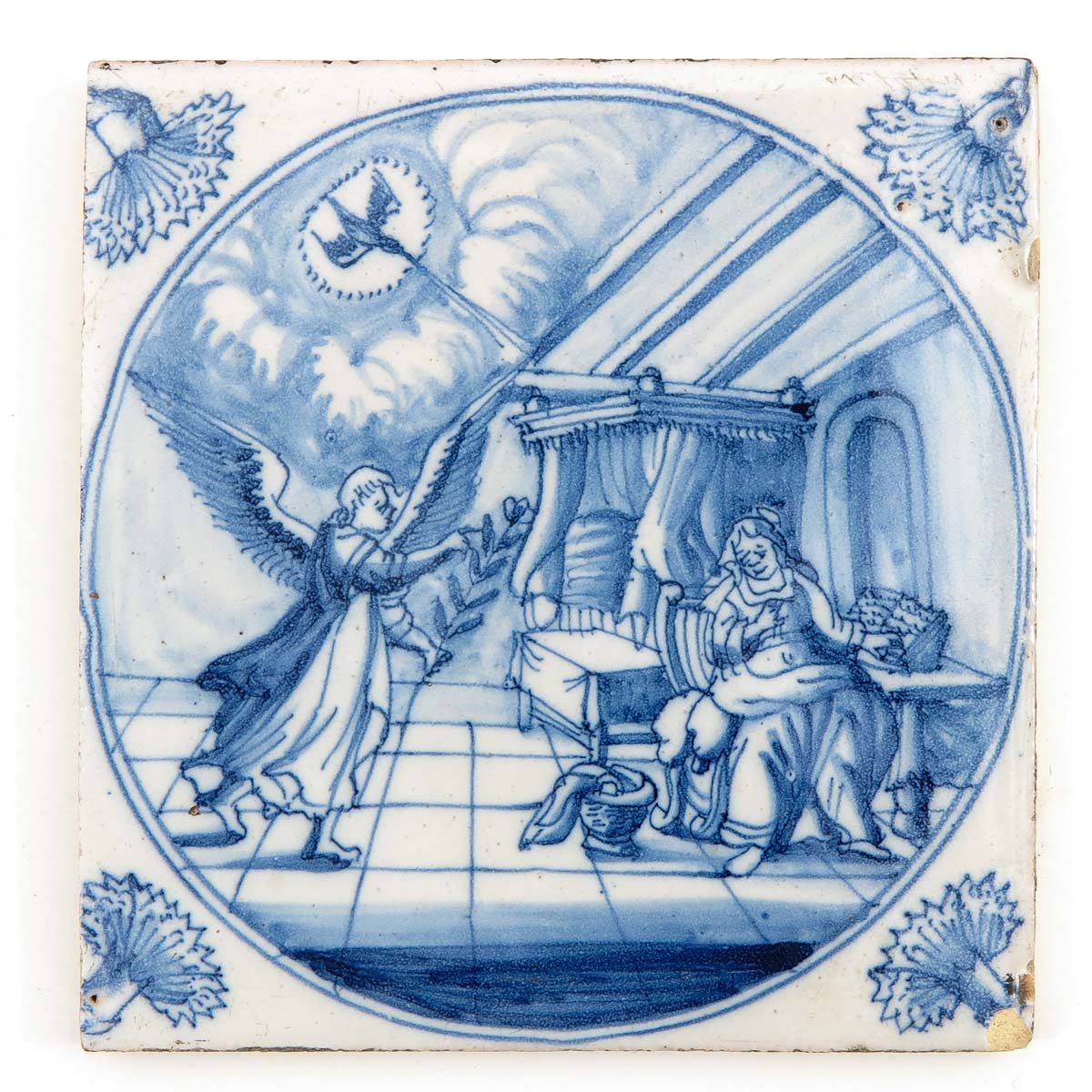 A Collection of 3 17th Century Tiles - Image 3 of 5