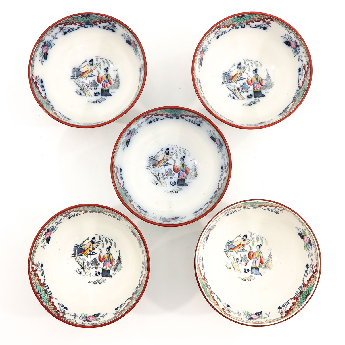 A Collection of 5 Petrus Regout Bowls - Image 5 of 10