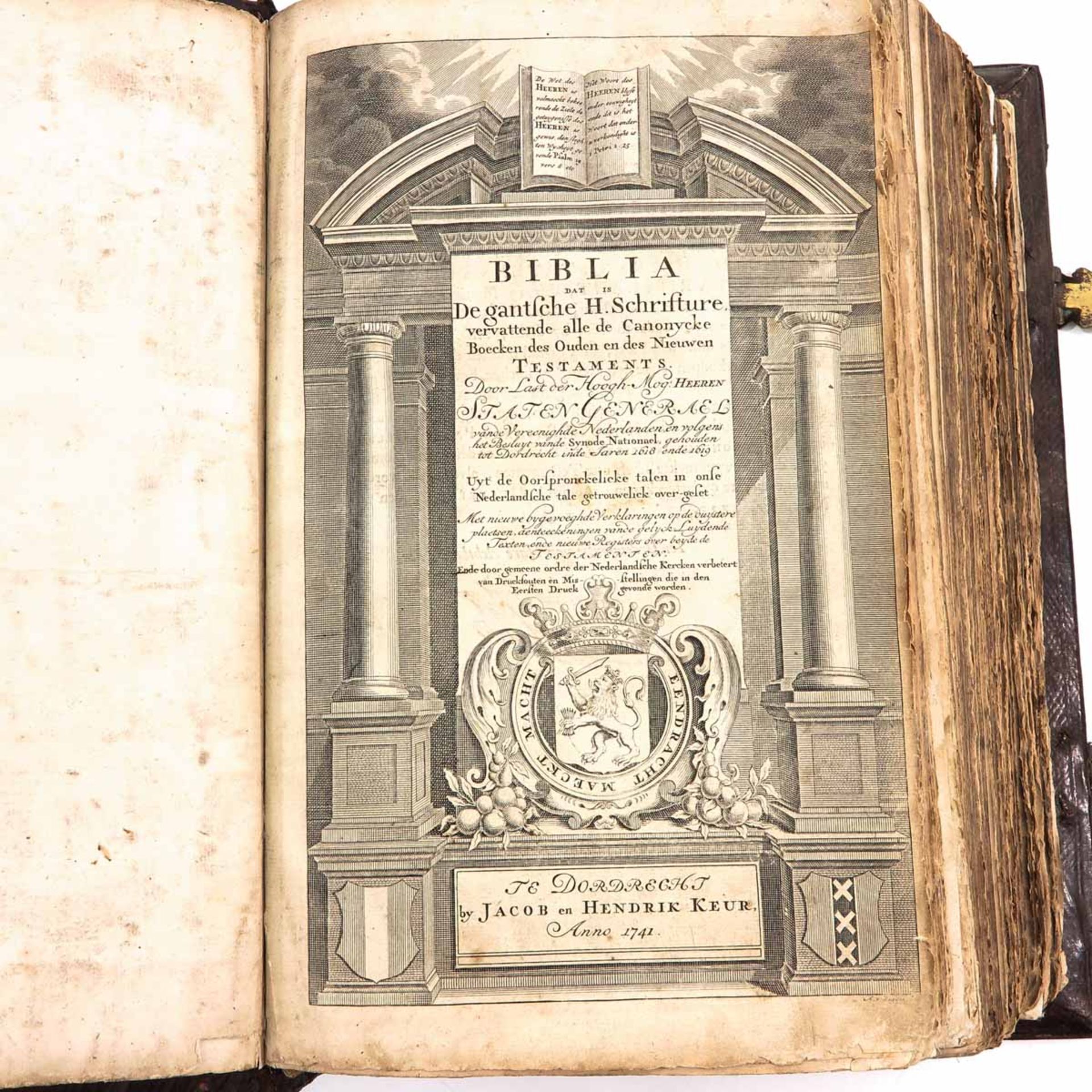 A Pieter Keur Bible 1741 - Image 5 of 8