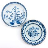 A Lot of 2 Blue and White Plates