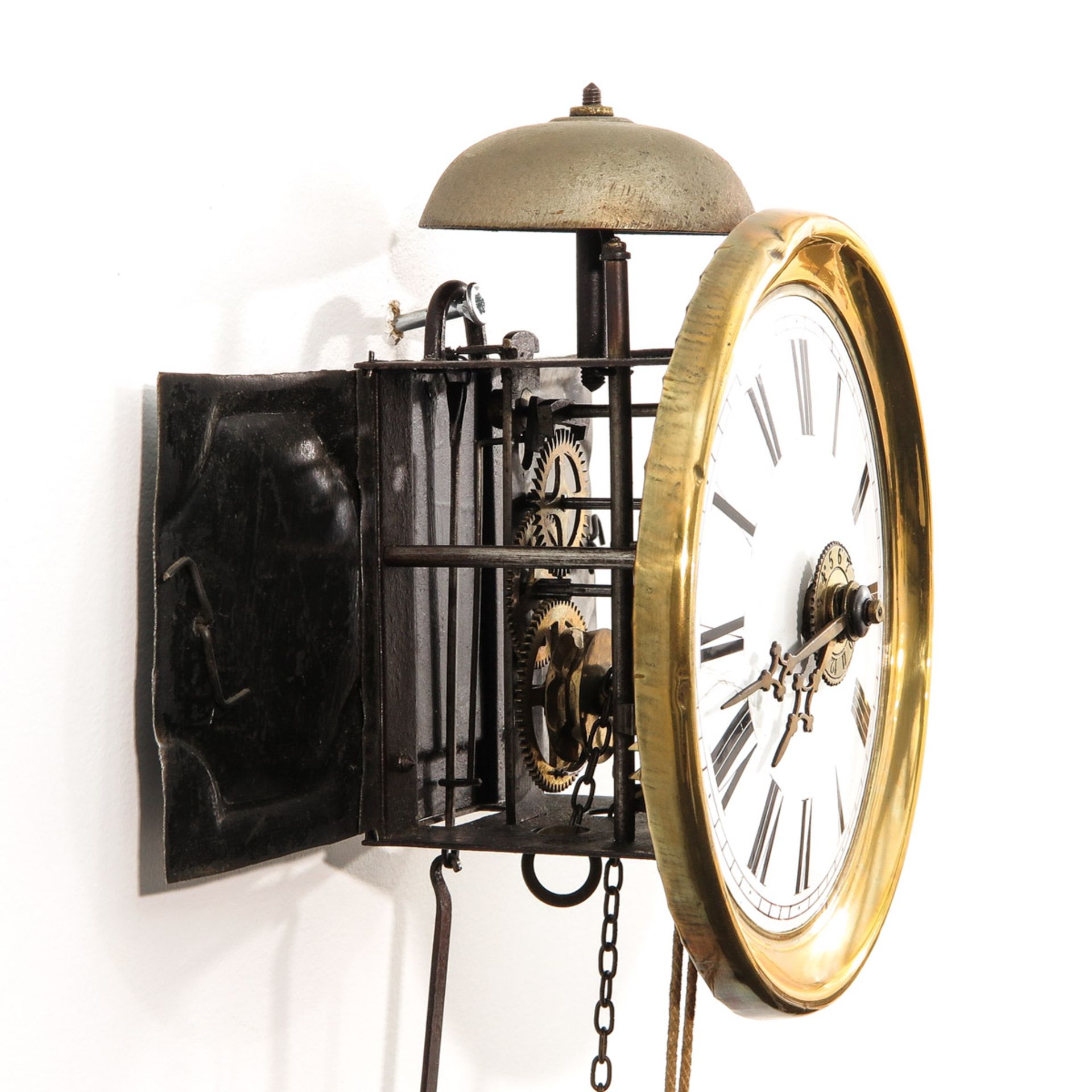 A Miniature Comtoise Clock - Image 2 of 4