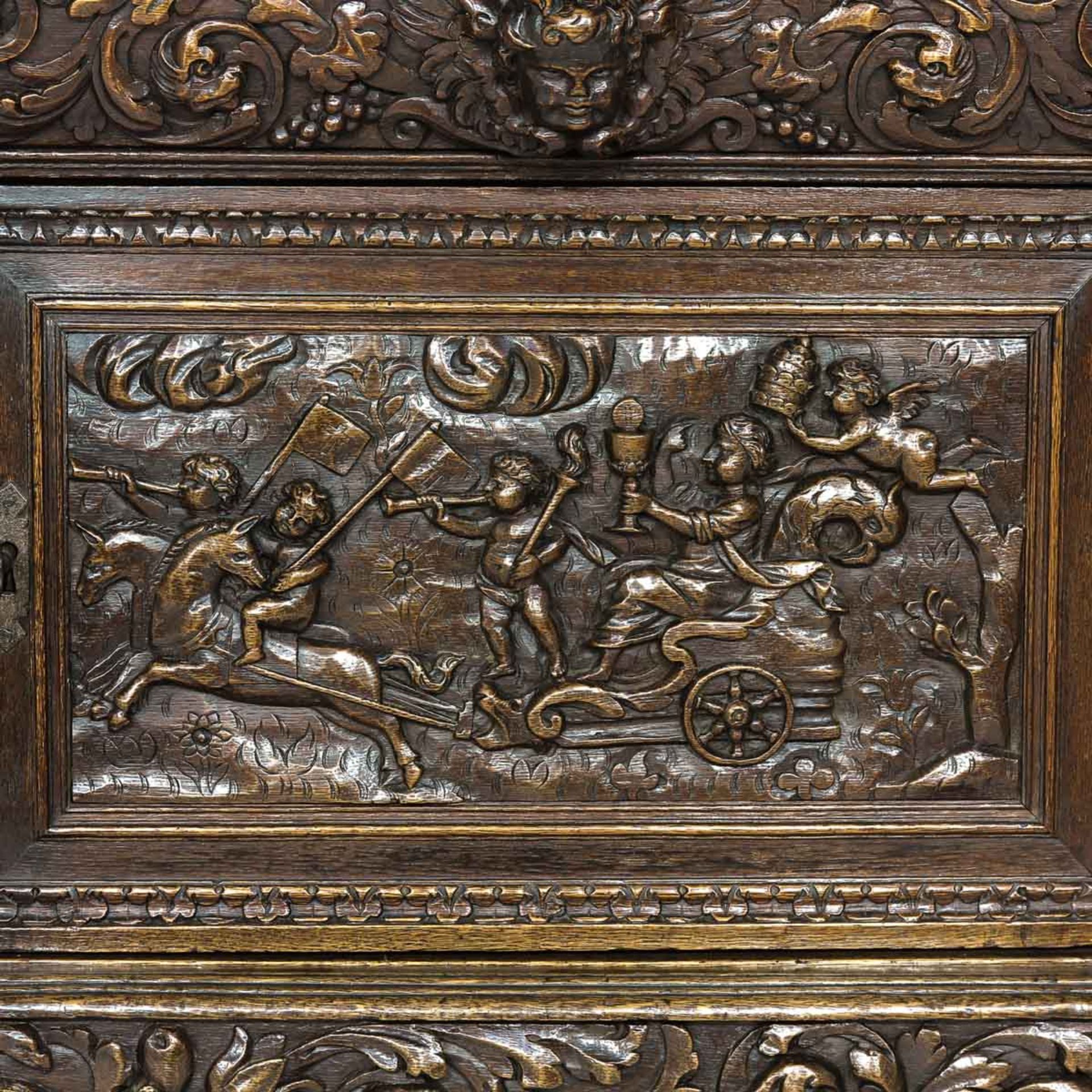A Brugge Belgium Carved Cabinet Circa 1660 - 1680 - Image 7 of 10