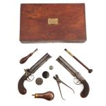 Dueling Pistols in Wood Case 1869