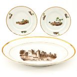 A Lot of 3 19th Century Serving Dishes