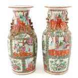 A Pair of Cantonese Vases