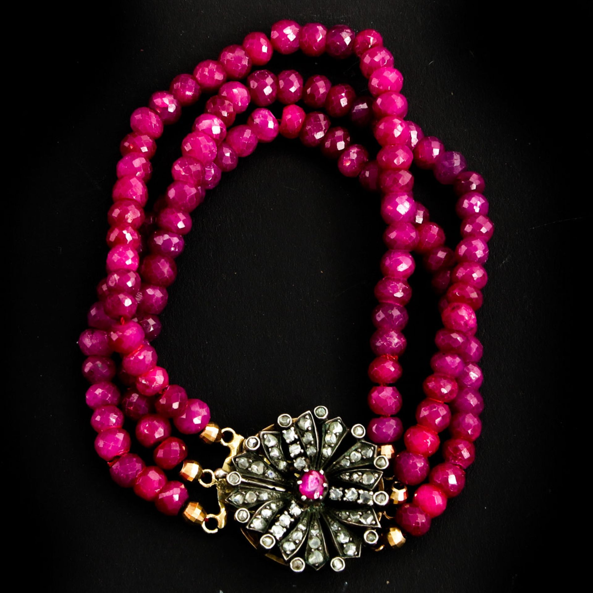 A Ruby Necklace and Bracelet - Bild 3 aus 3