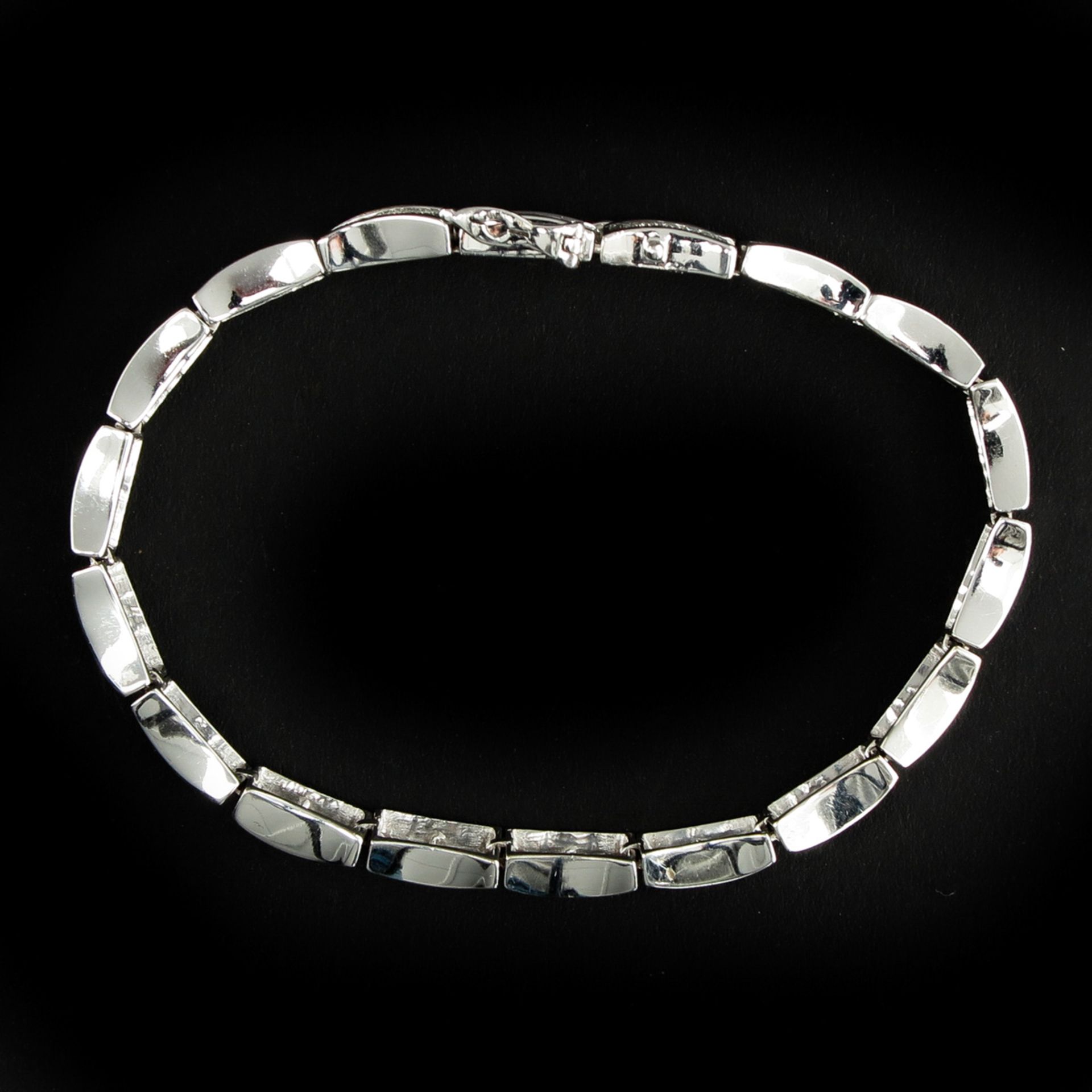 A 14KG Diamond Bracelet - Bild 2 aus 2