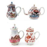 A Collection of 4 Teapots