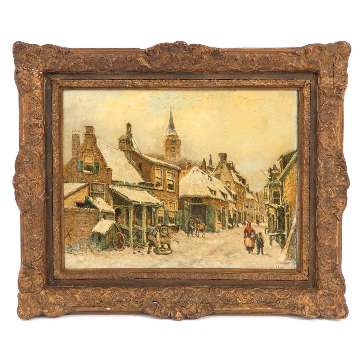 A Oil on Canvas Signed Koekoek