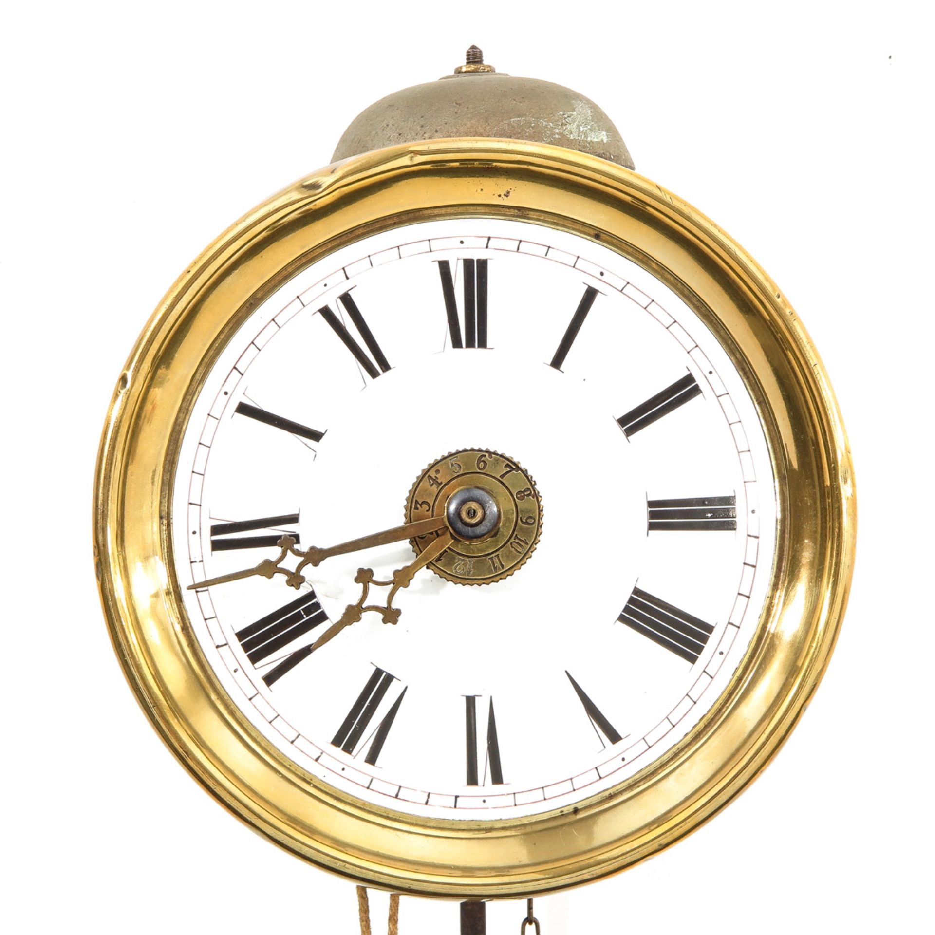 A Miniature Comtoise Clock - Image 4 of 4
