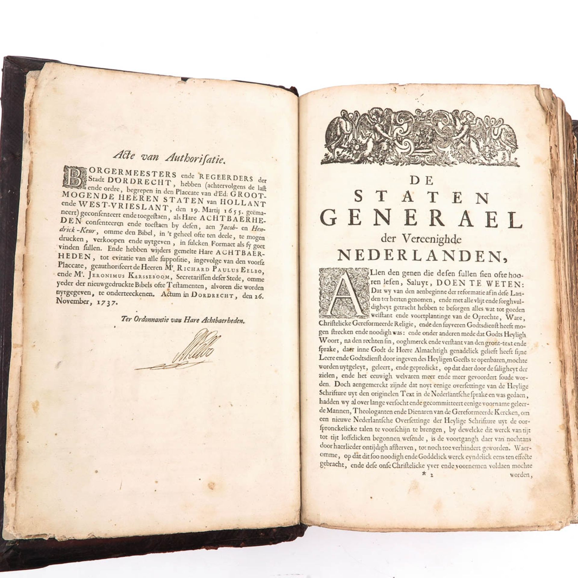 A Pieter Keur Bible 1741 - Image 6 of 8