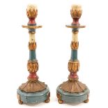 A Pair of Spanish Candlesticks