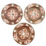 A Series of 3 Batavianware Plates