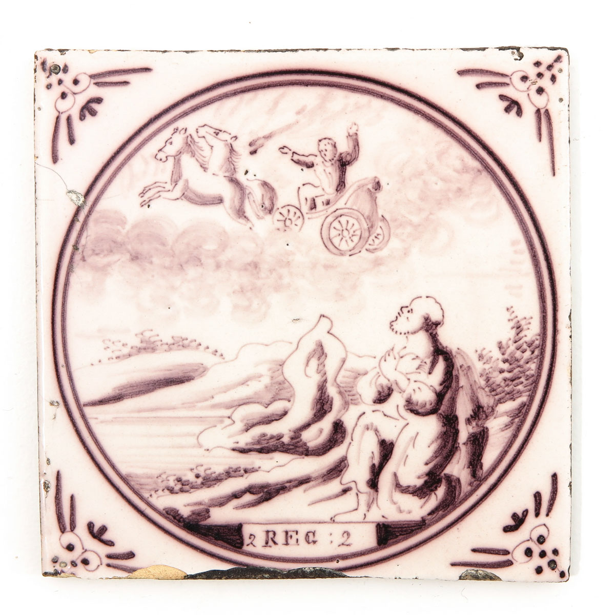 A Collection of 5 19th Century Tiles - Image 3 of 7