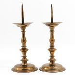 A Pair of 16th Century Candlesticks