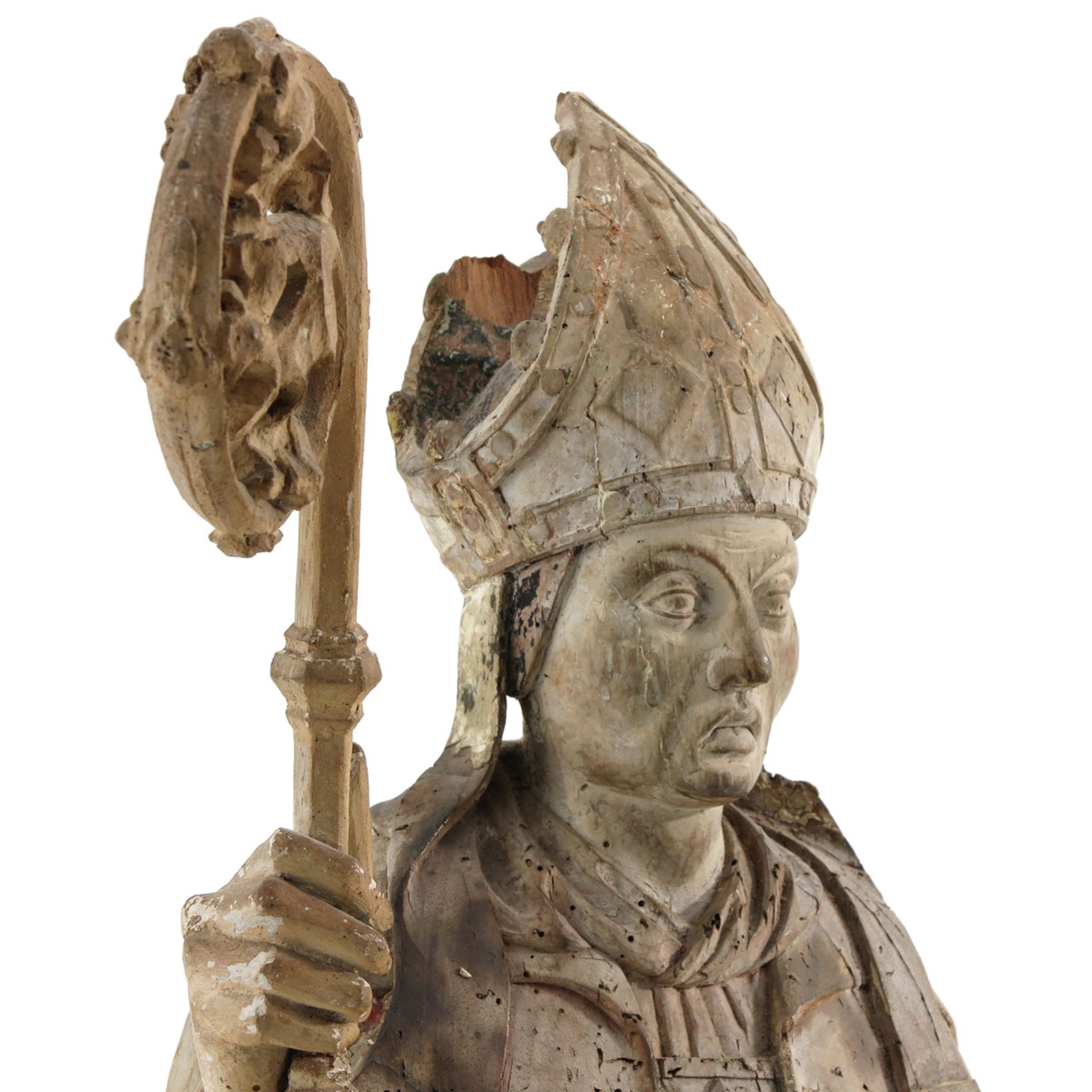 A 17th - 18th Century French Carved French Sculpture - Image 5 of 9