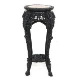 A Chinese Marble Top Side Table