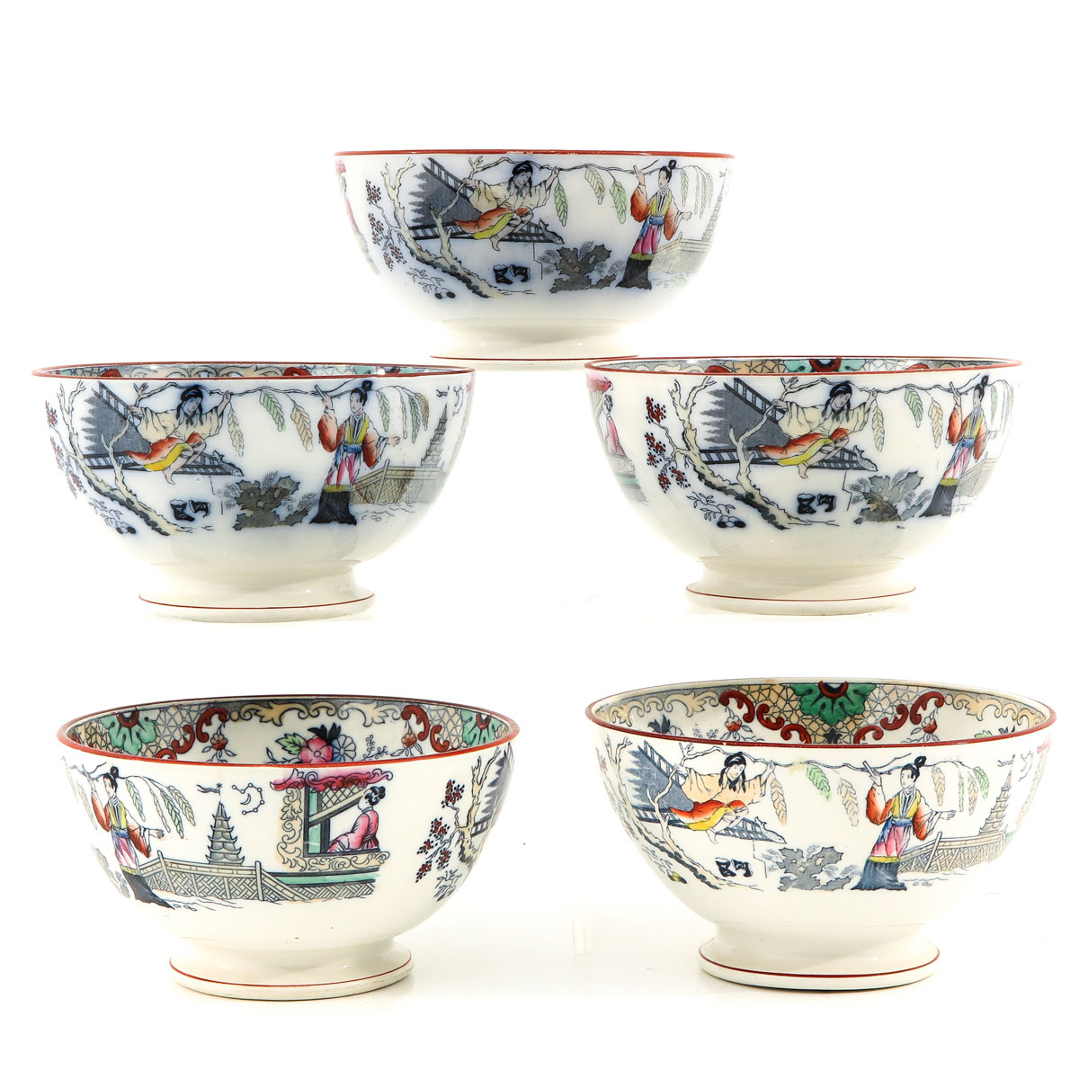 A Collection of 5 Petrus Regout Bowls - Image 3 of 10