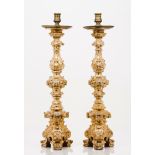 A pair of D.José large candle-holders