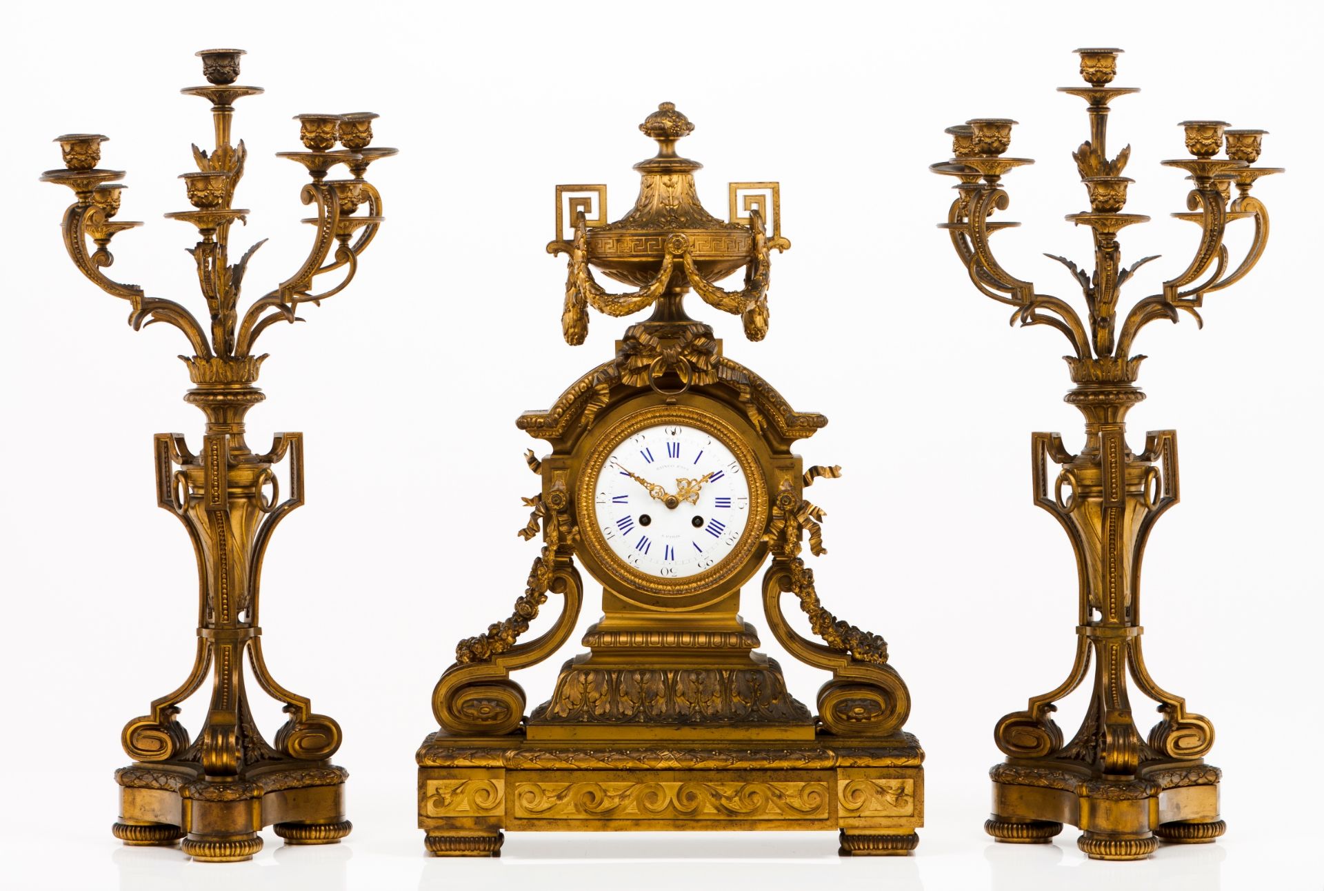 A Napoleon III garniture