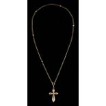 A chain with cross pendant