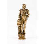 Jean-François Coquardon (1777-1836)Pedro I - Emperor of BrazilSmall gilt bronze sculpture depict