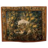 An Aubusson tapestry fragment