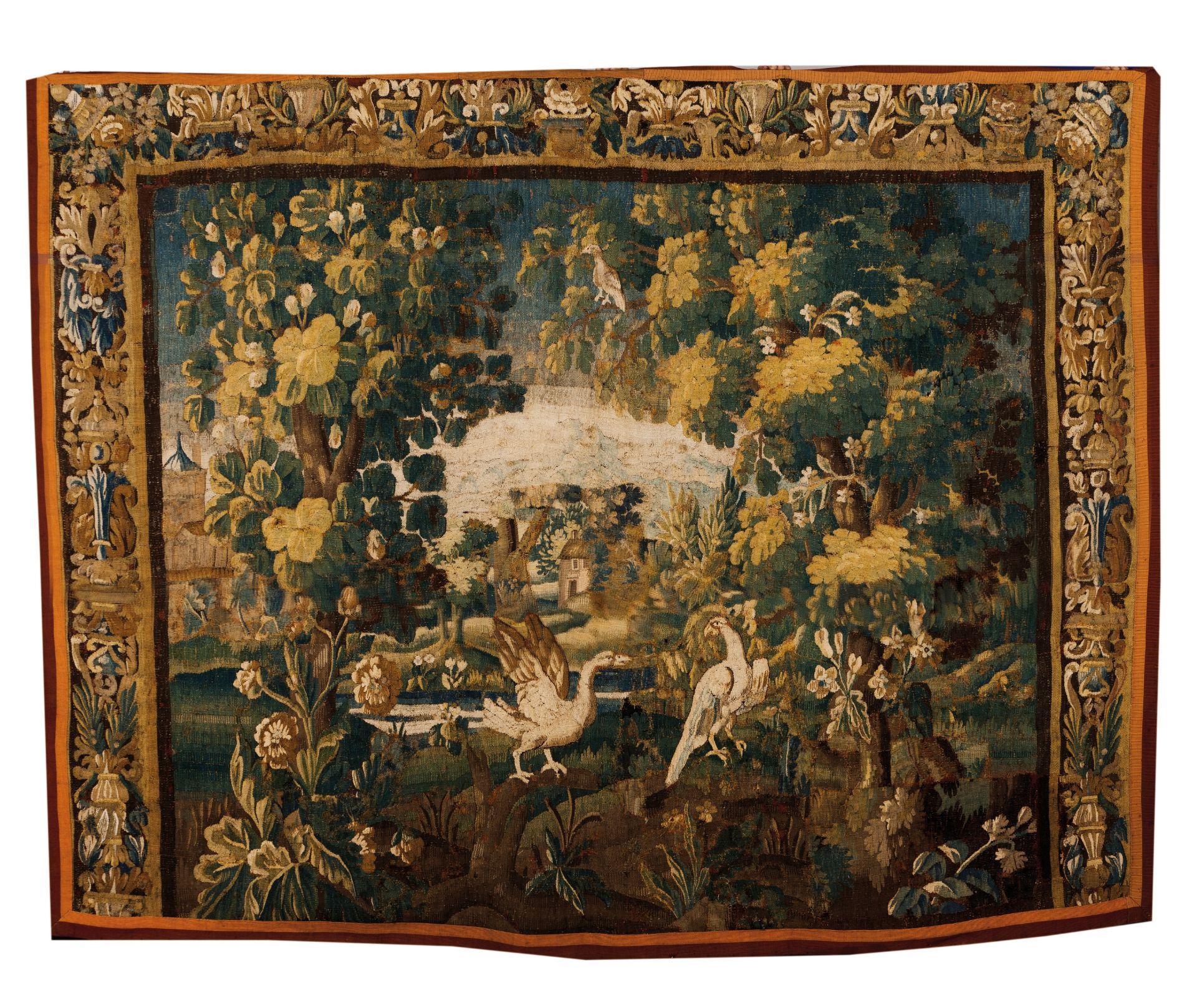 An Aubusson tapestry fragment