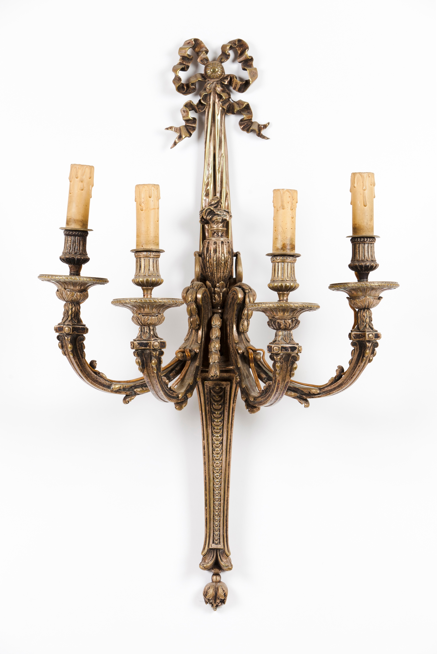 A set of four Louis XV style wall sconces - Image 4 of 4