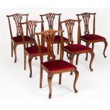 A set of Chippendale style chairs