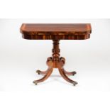 A George III card-table