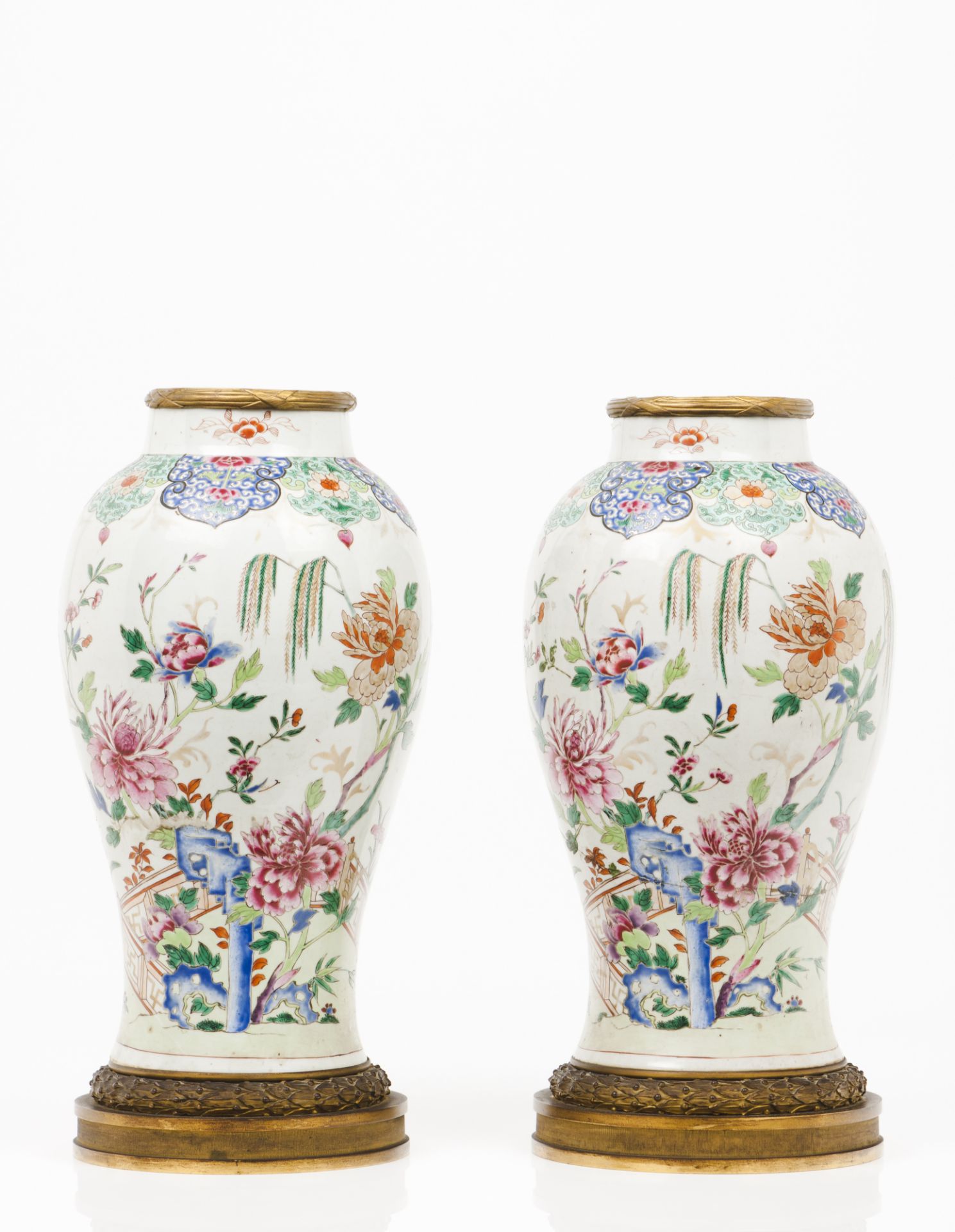 A pair of vases