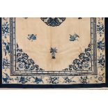 A rug, ChinaWool of floral pattern in beige and blue shades375x265 cm