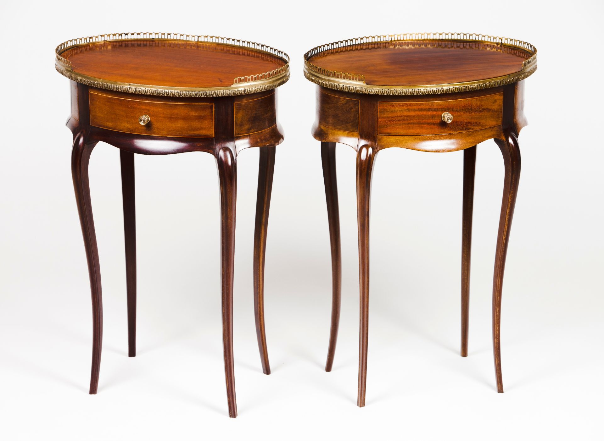 A Louis XV style pair of gueridons