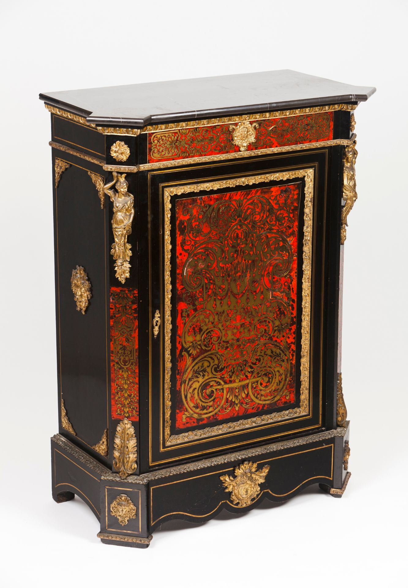 A Boulle taste Napoleon III cupboard