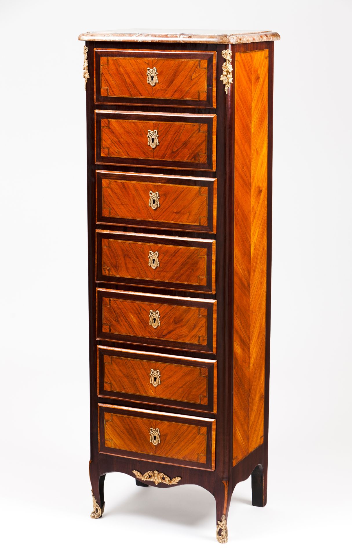 A Louis XV style tall cabinet