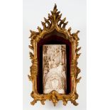 Crucifixion of JesusIn carved ivory representing the Virgin Mary and scene of the Passion of Chr