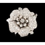 A flower brooch