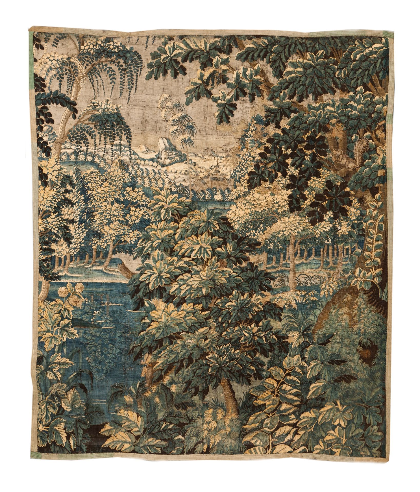 An Aubusson tapestry fragment