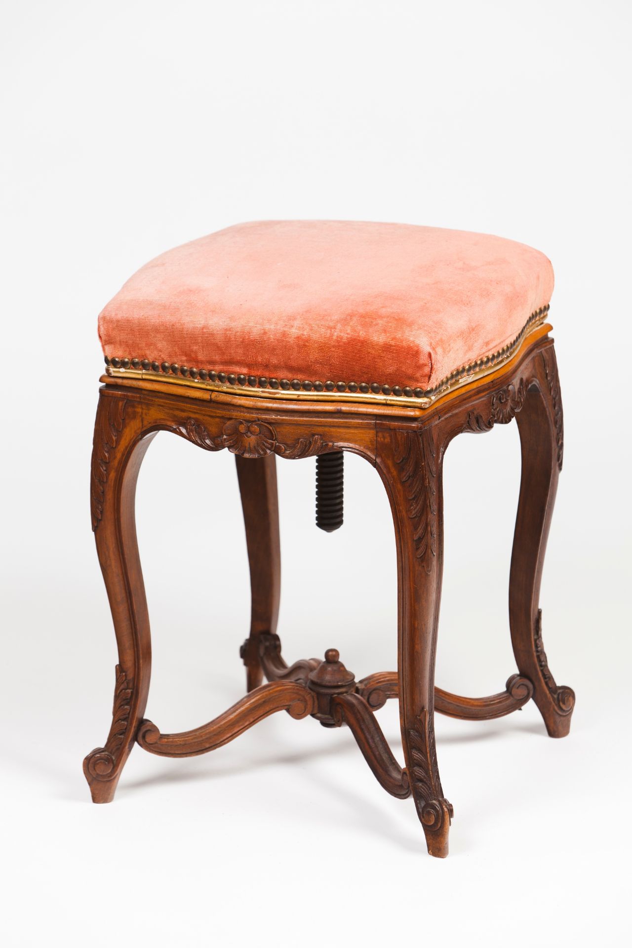 A Louis XVI style piano stool