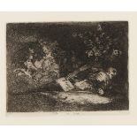 Francisco de Goya (1746-1828)"Nada ello dirá"Black ink print on paper 18th /19th centuryOne