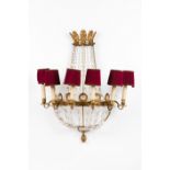 A pair of Empire style wall sconces
