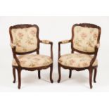 A pair of French taste D.José fauteuils